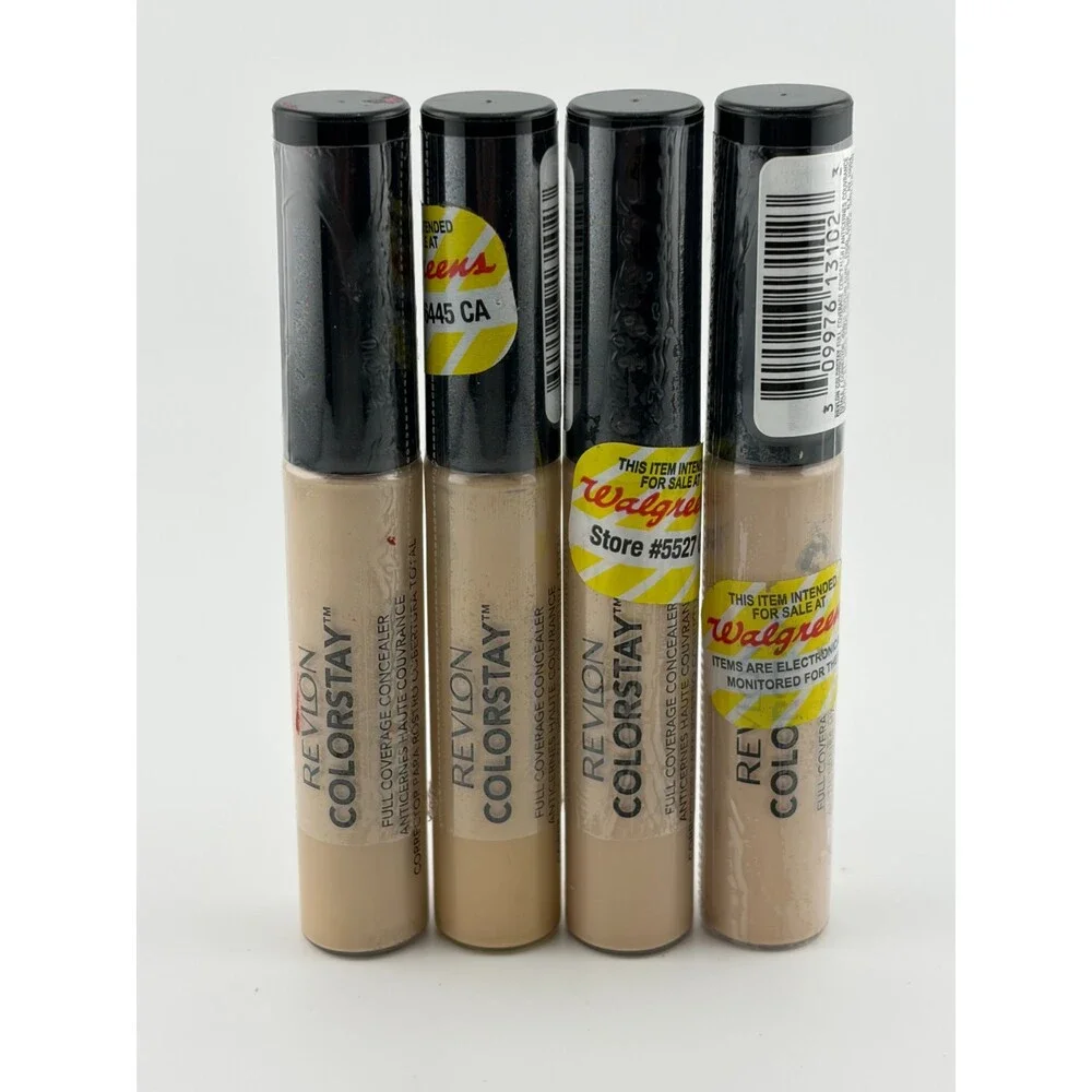 Revlon ColorStay Full Coverage Concealer Makeup 18M 015 Light Pale - Set of 4